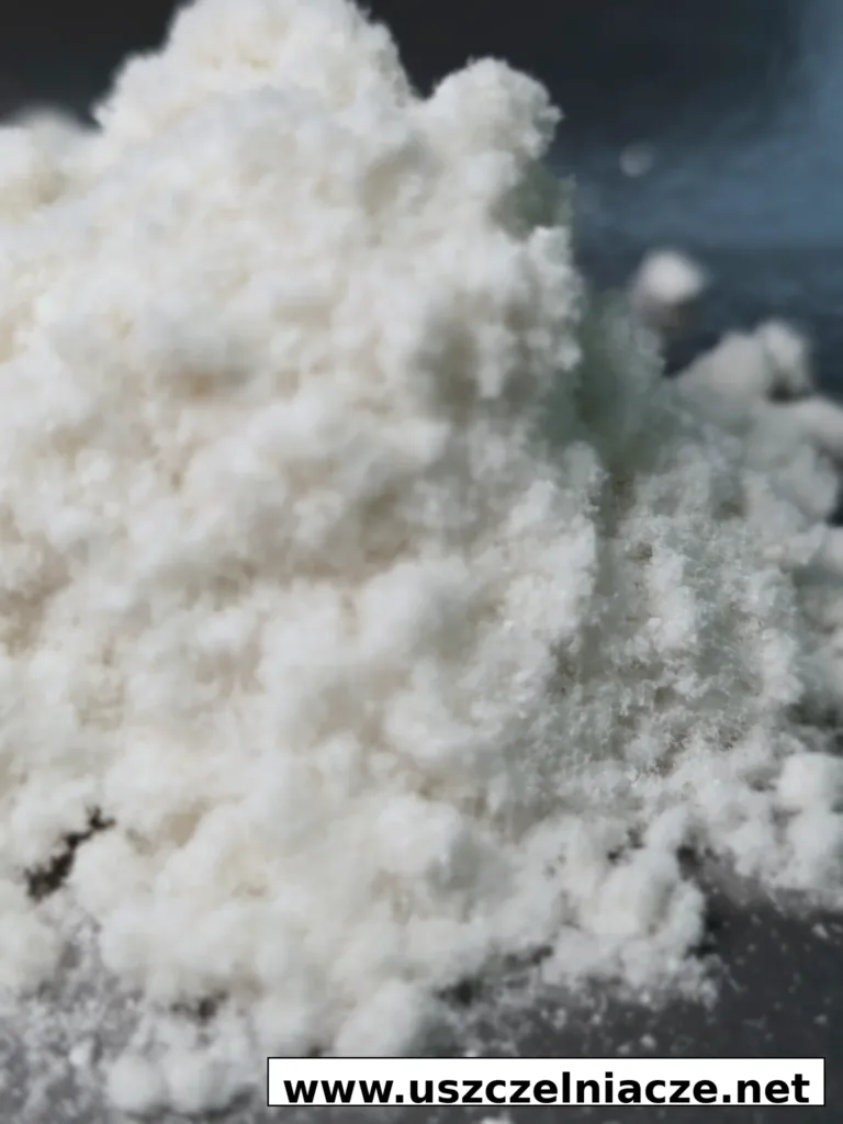 Powiększenie drobnego materiału uszczelniającego Multiseal z fibrami krzemionkowymi